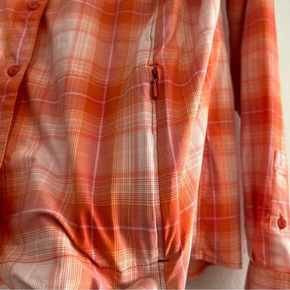 Duluth Trading Co DuluthFlex Sidewinder Long Sleeve Shirt Orange  Plus Size 2XL - Picture 4 of 9